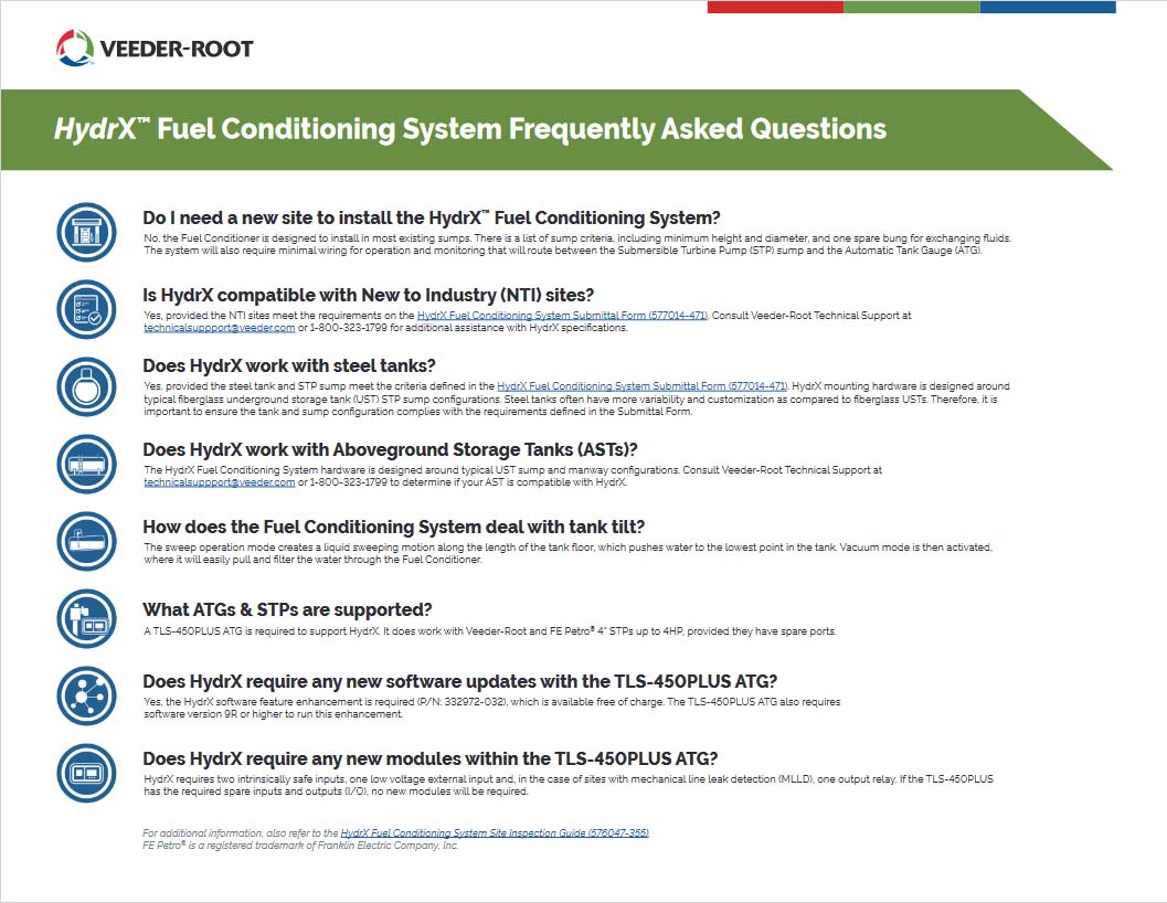 HydrX Fuel Conditioning System Frequently Asked Questions